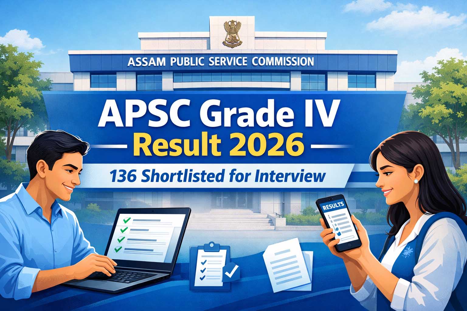 apsc grade iv result 2026 declared — 136 candidates shortlisted for interview