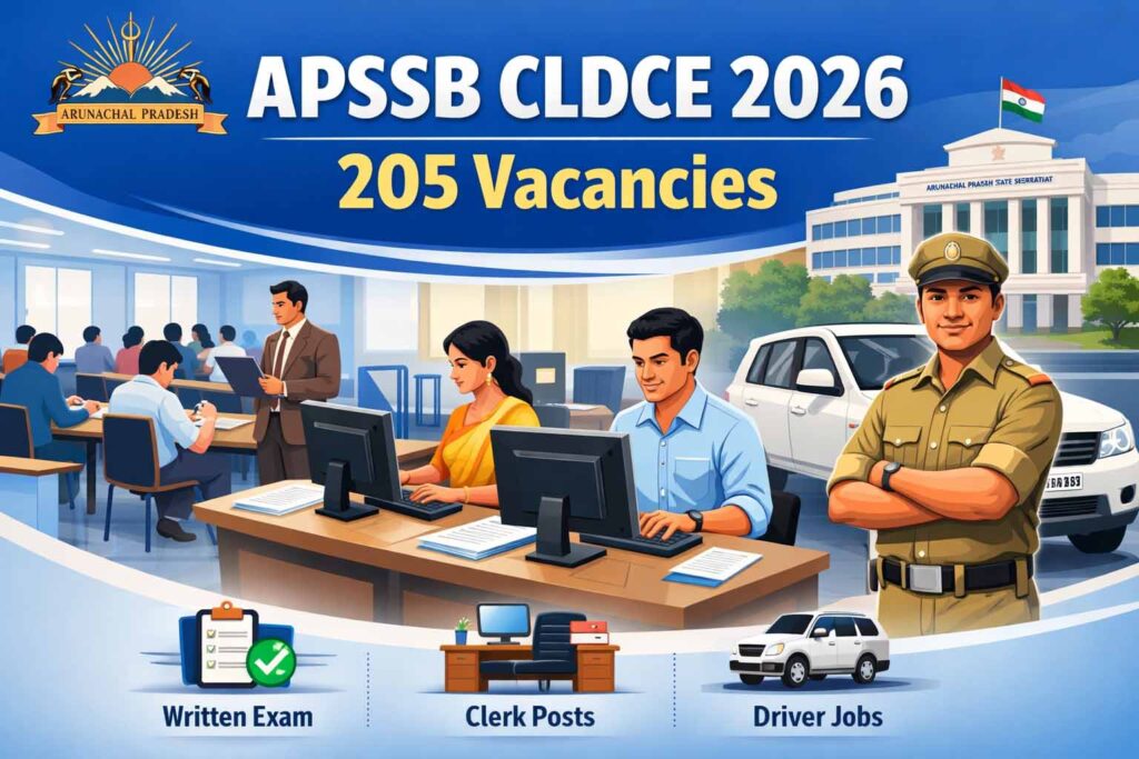 APSSB CLDCE Recruitment 2026: LDC, JSA & Driver Posts – Apply Online apssb cldce recruitment 2026 ldc, jsa & driver posts – apply online